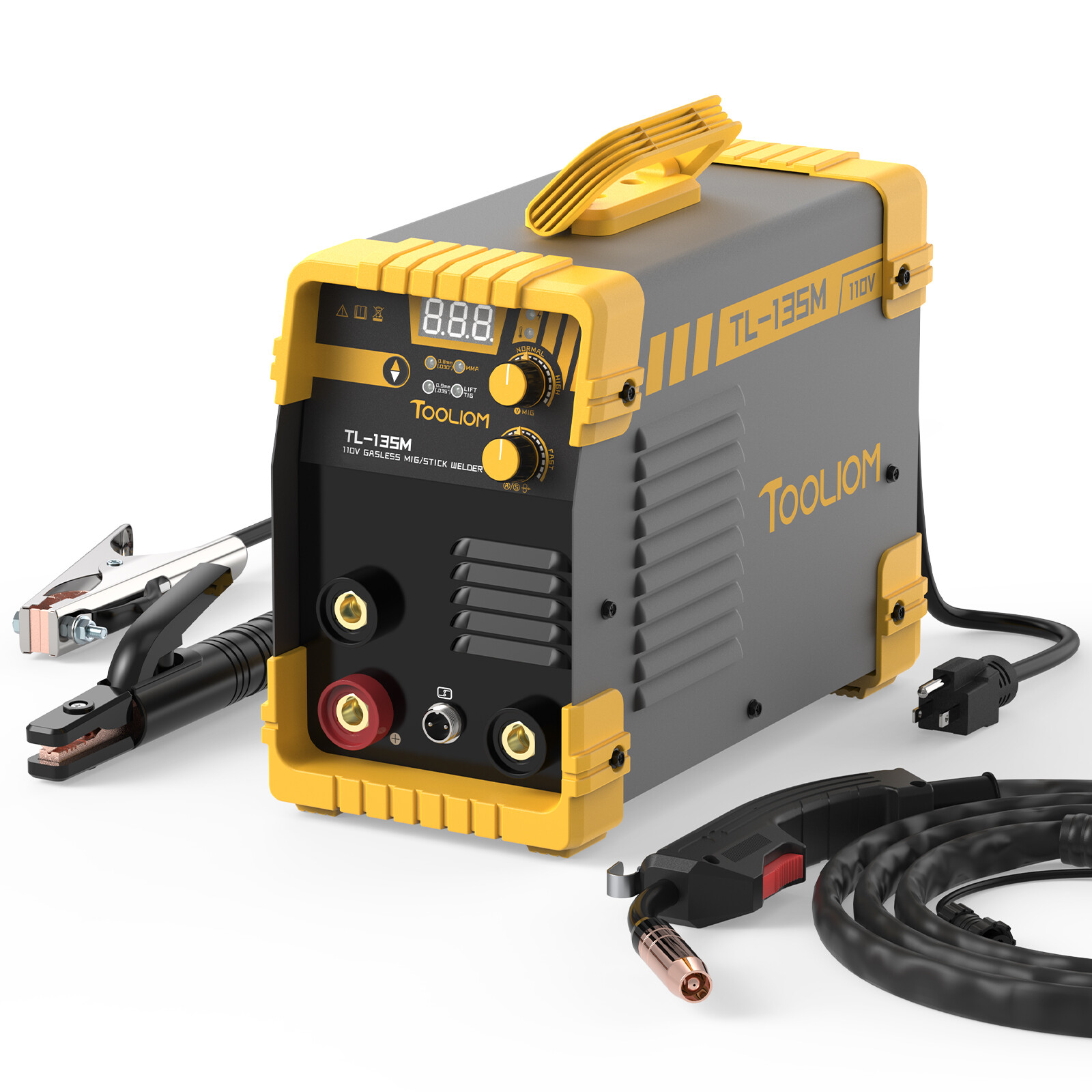 MIG Welder 135A Flux Core/Lift TIG/Stick 3in1 IGBT Welding Machine 110V