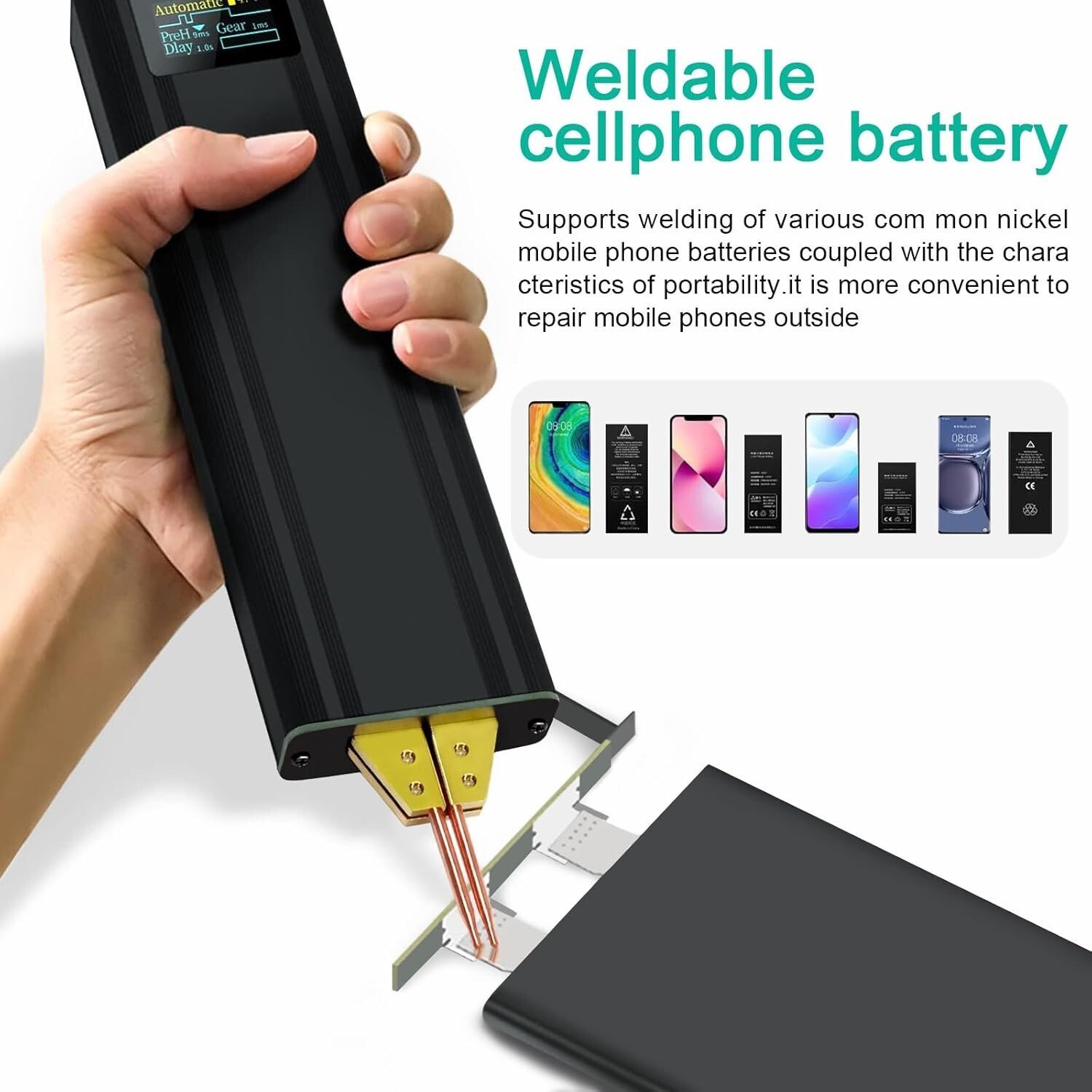 Handheld LED Spot Welder Machine Portable 18650 26650 Battery Welding Machine
