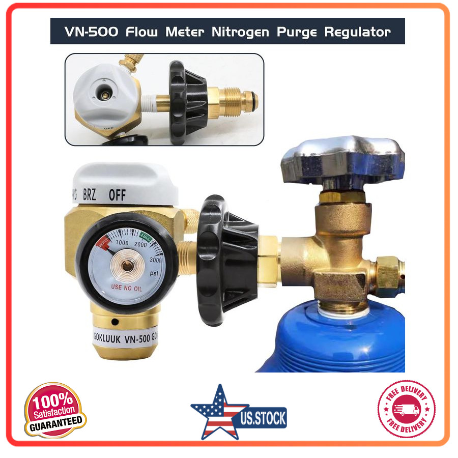 Nitrogen Meter Control Design Hybrid VN-500 Valve Regulator Purge Nitro and Flow