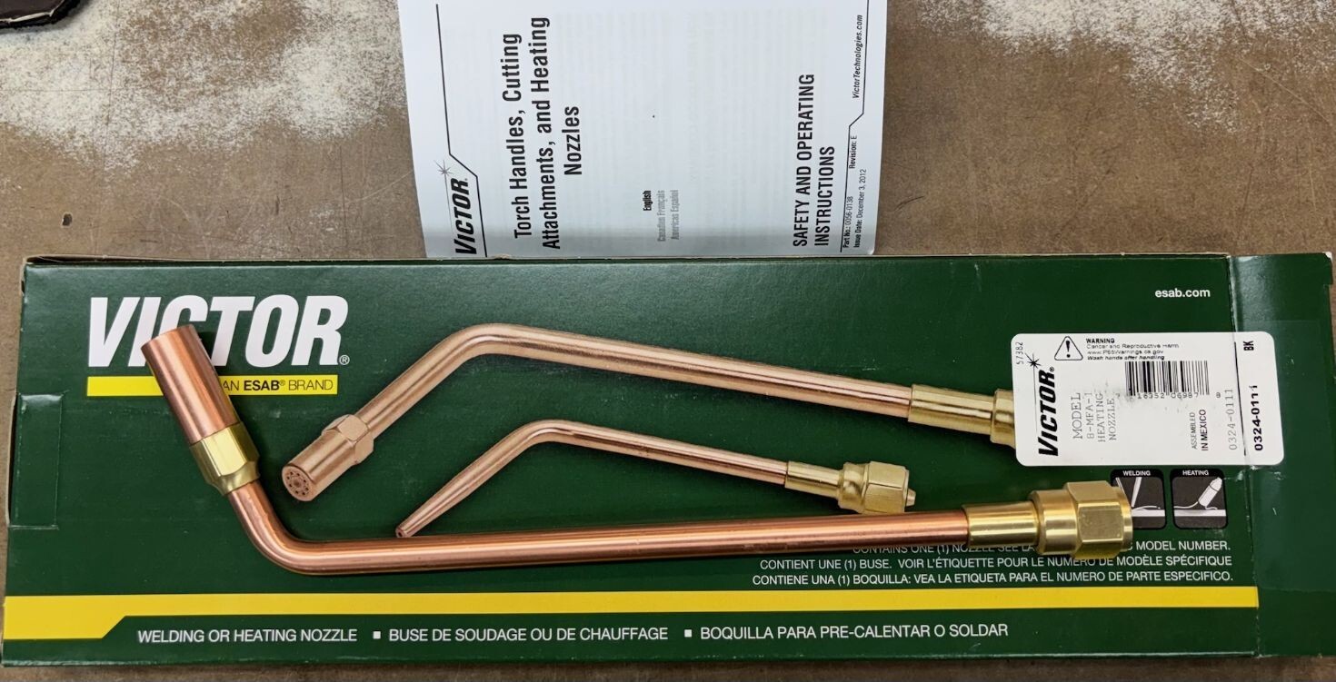 NEW Victor 8MFA1 Medium Duty Heating tip 8MFA-1 Acetylene Rosebud 0324-0111 OEM