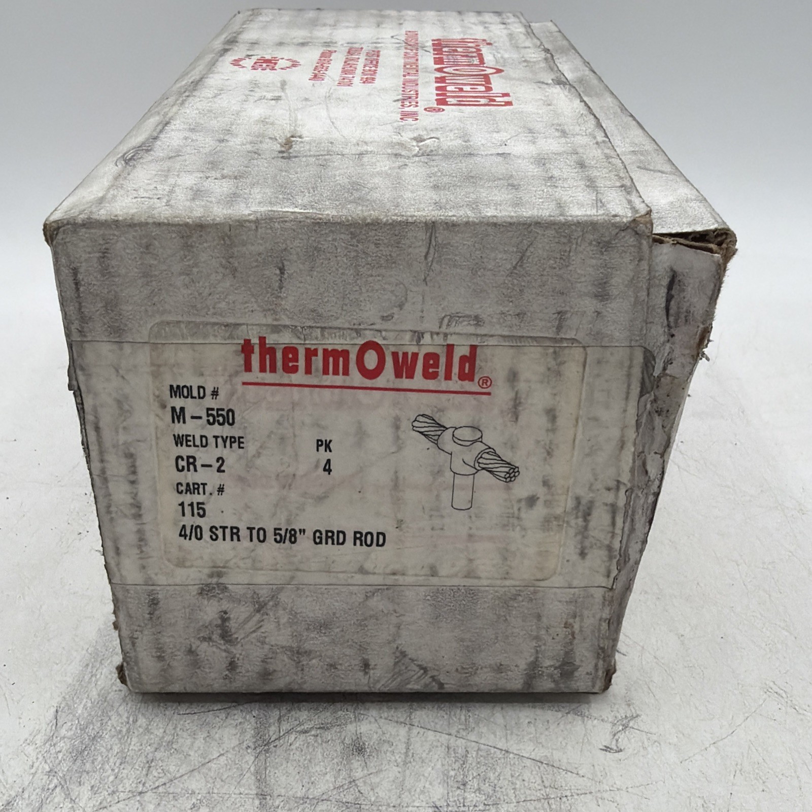 thermOweld Mold M-550 Open Box, Missing tie clamp.