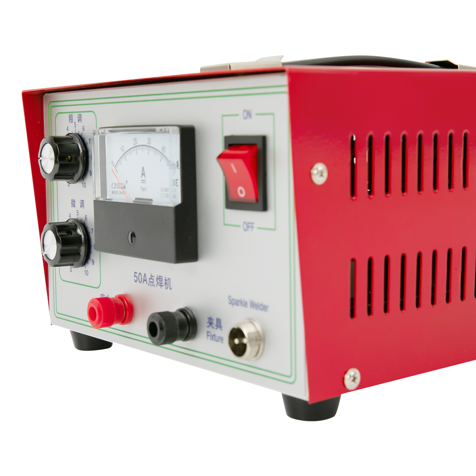 50A Jewelry Spot Welding Machine Handheld Pulse Sparkle Spot Welder Gold Silver