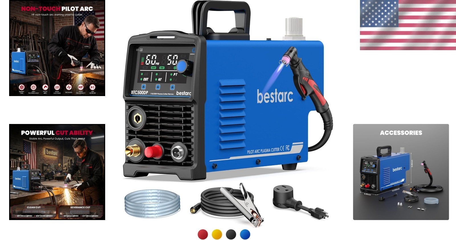 Versatile Dual Voltage 50A Plasma Cutter – Ideal for Beginners & Professionals