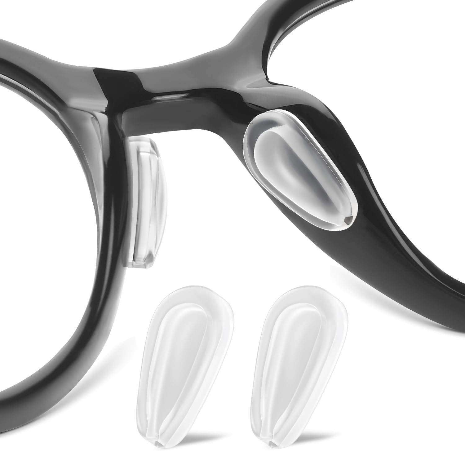 Glasses Nose Pads, Anti Slip Eyeglass Nose Pad 3.2mm Heightened Airbag Cushio…