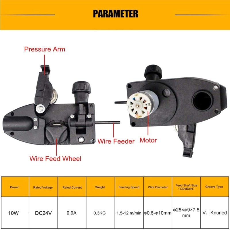 0.6-1.0mm Soldering Wire Feeder Machine with Small Motor Easy Installation