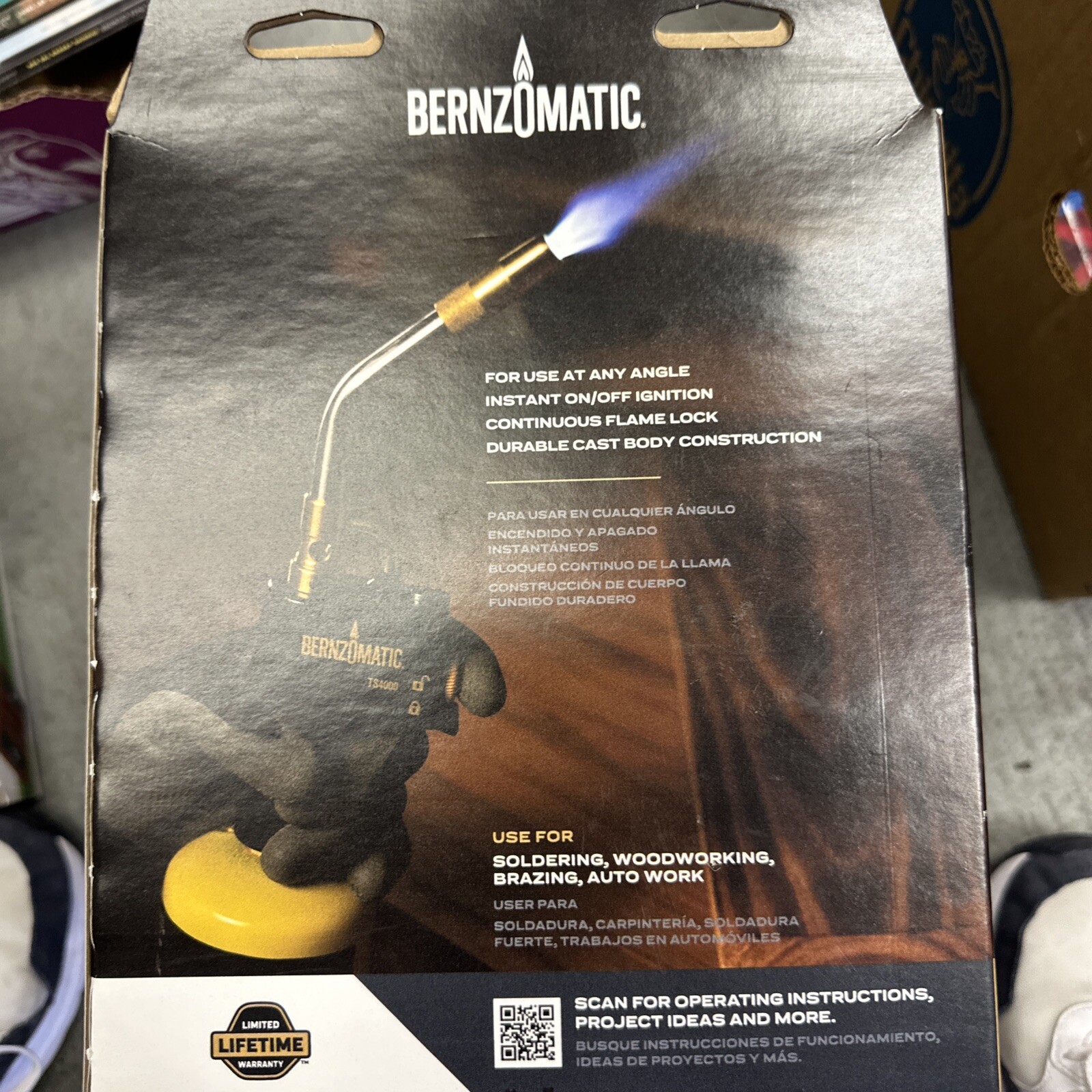 Bernzomatic DURACAST 4000 gas Pro Torch Kit TS4000ZKC