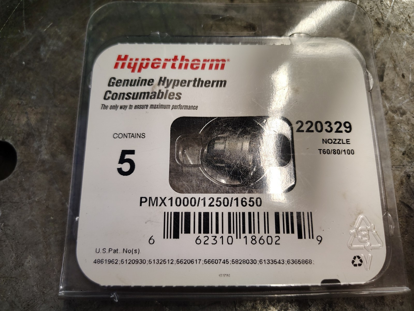 Hypertherm 220329 FineCut Nozzle 5 Pack Consumables Powermax 1000 1250 1650