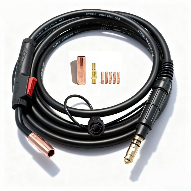MIG GUN 10′ 15′ 150A 8pin fit Lincoln LE31MP(K3461-1), Power Mig 140MP(4498-1)