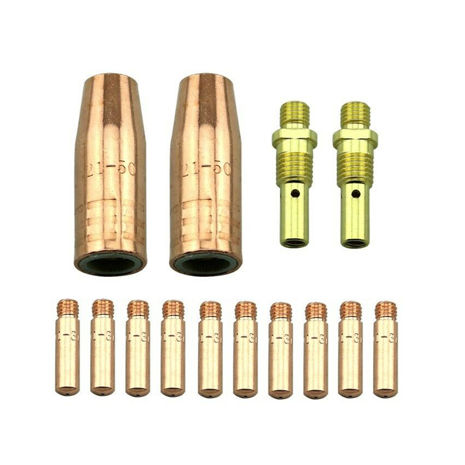 14Pcs MIG Accessories Kit 0.035” Tips Gases F6W0