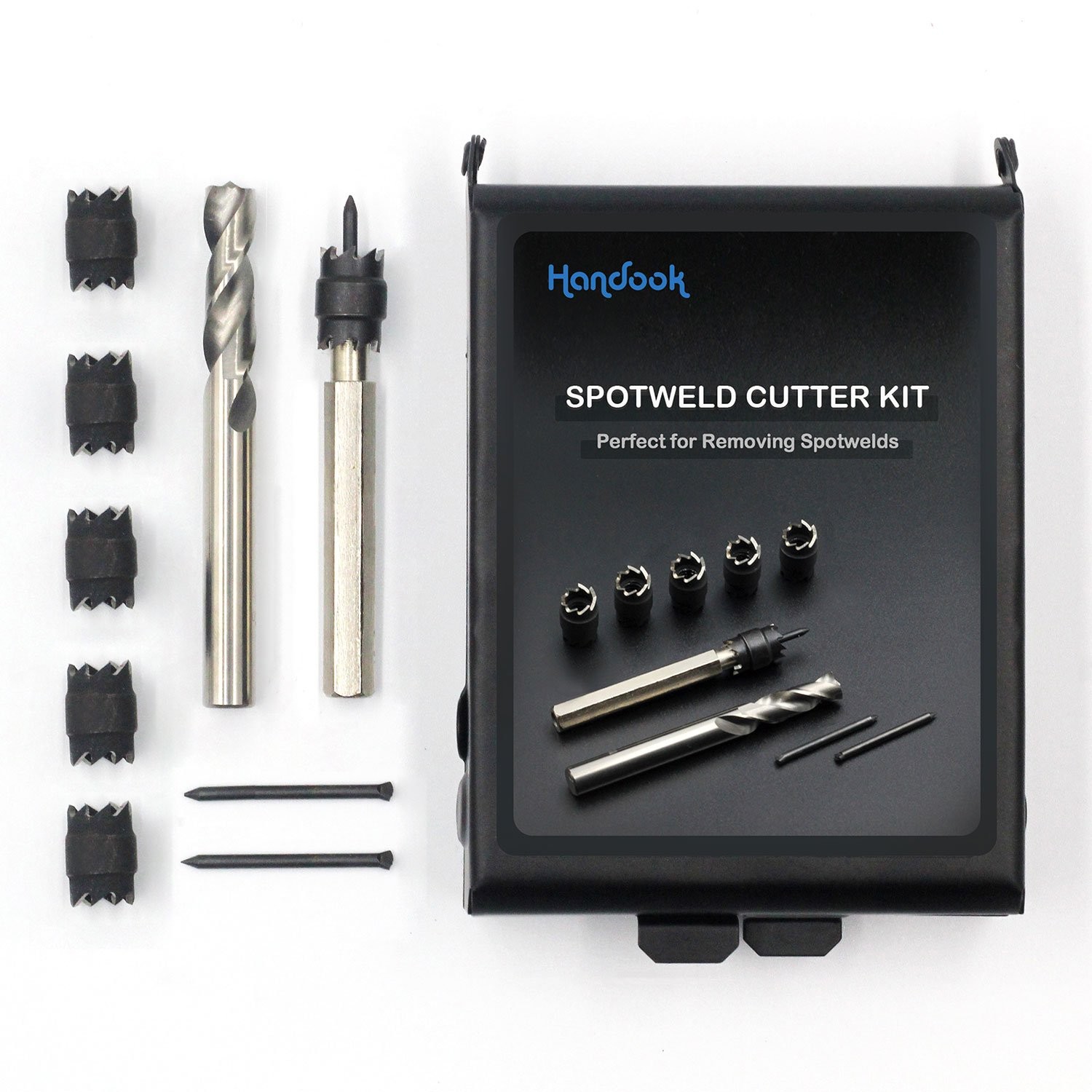 Spot Weld Cutter, Sheet Metal Hole 9.525 millimeters, black, silver
