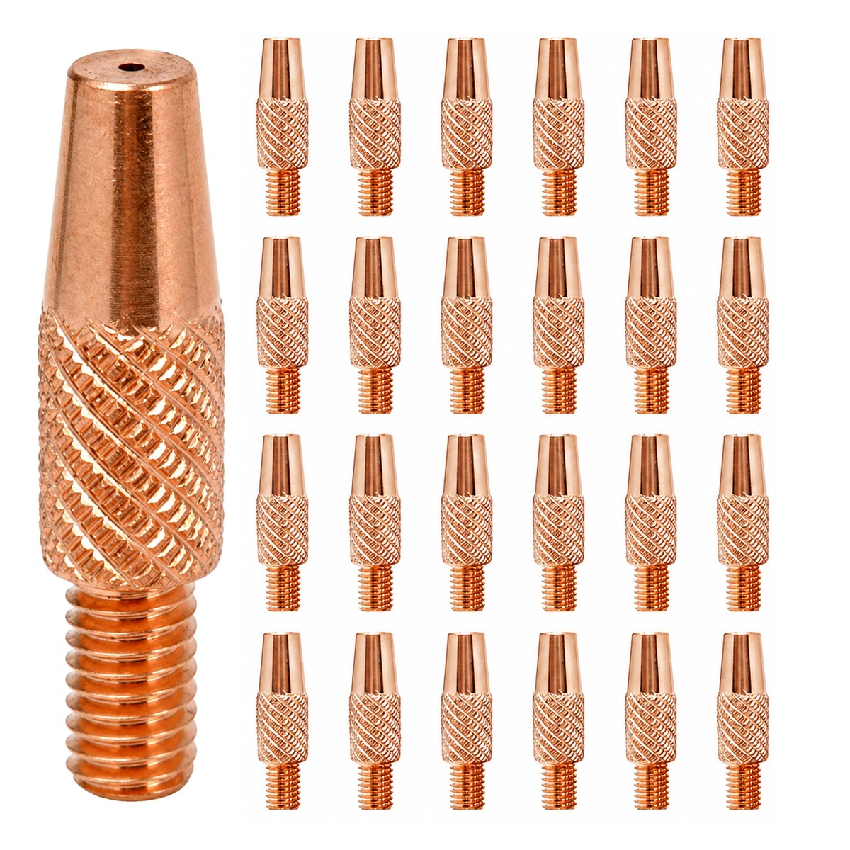 25pc 186419/186406 MIG Contact Tips For Hobart SpoolRunner Miller Spoolmate
