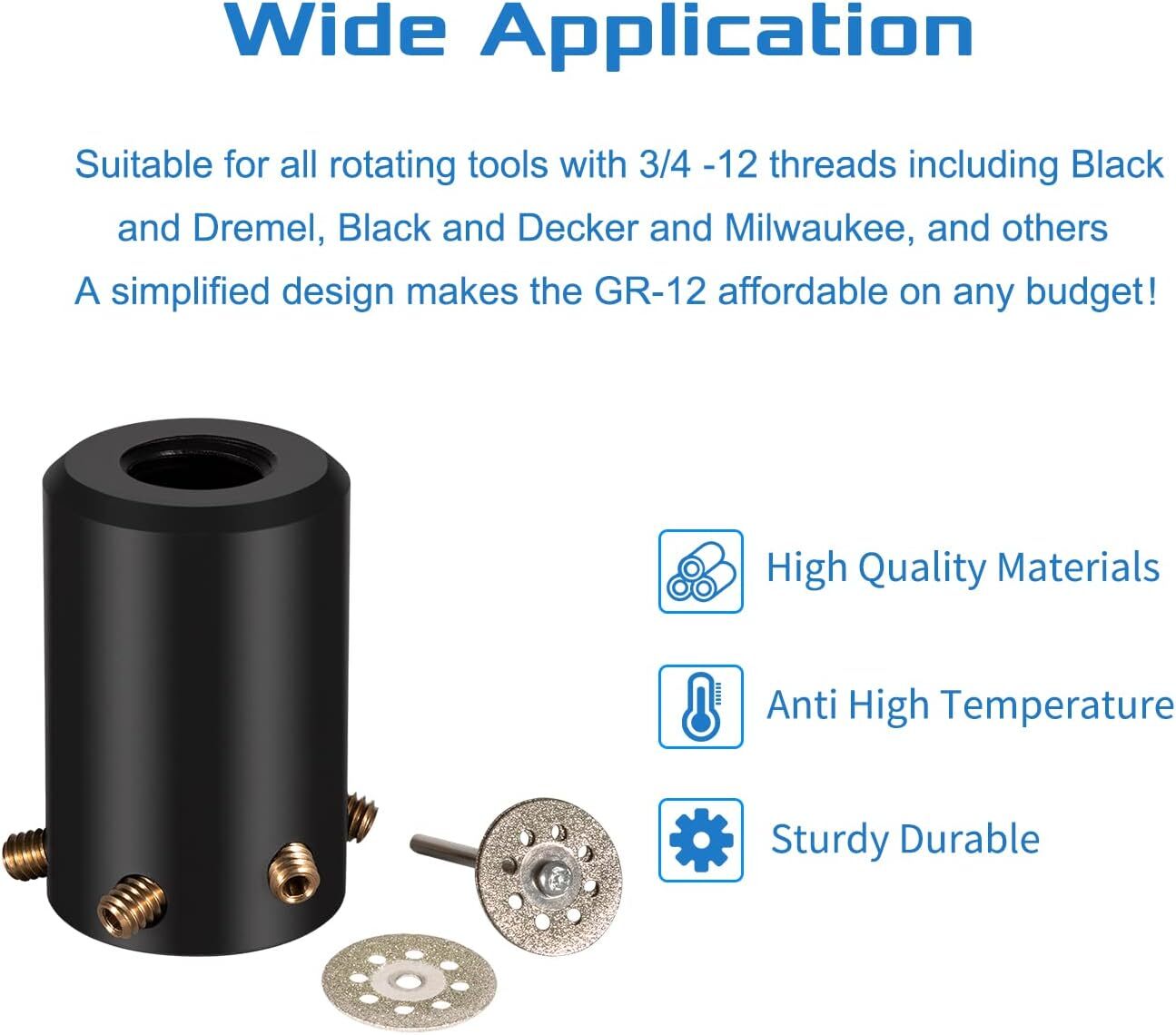 GR-12 TIG Welding Tungsten Electrode Sharpener Grinder With Multi-Angle & Offset