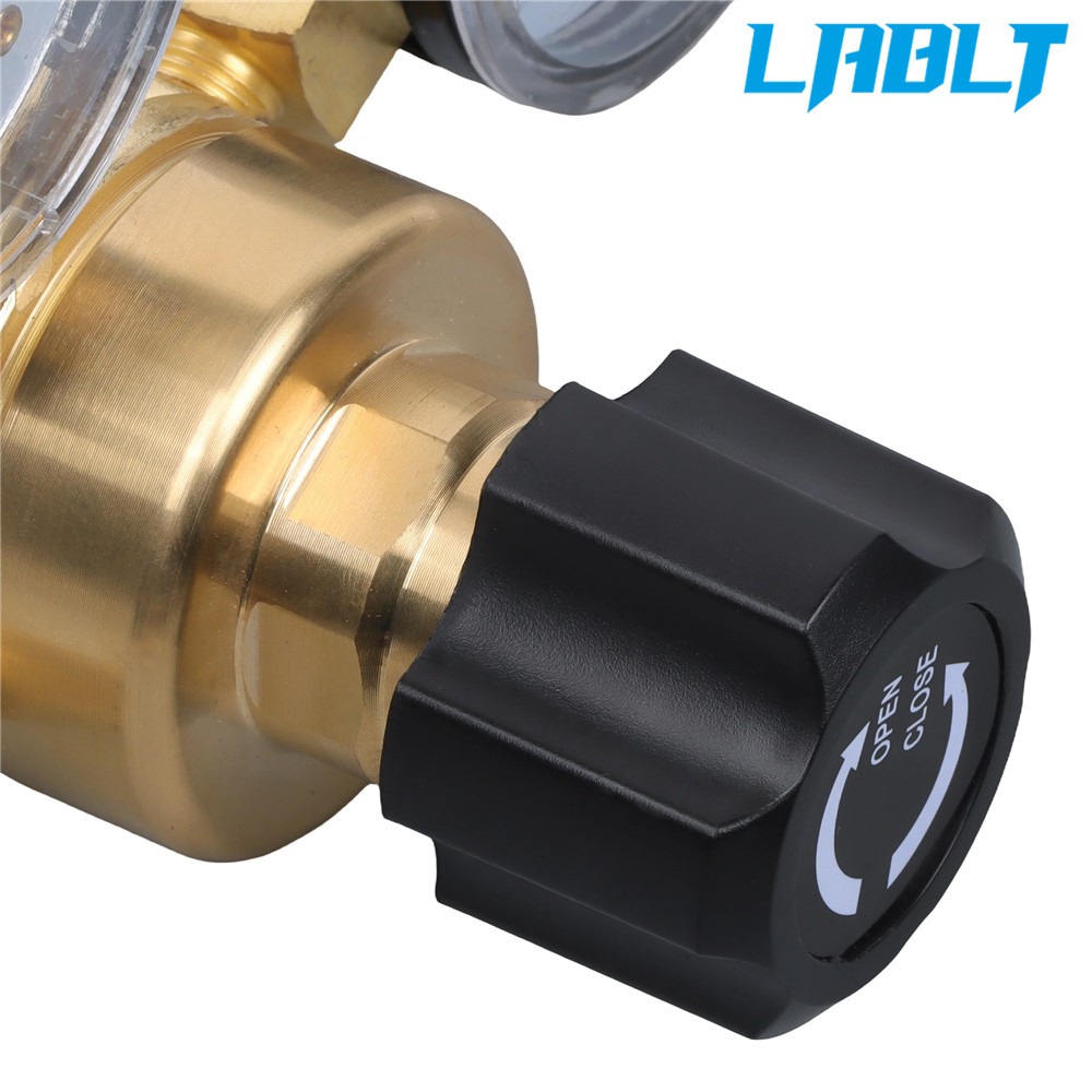 LABLT Argon CO2 Regulator Dual Gauges & Hose for CGA580 Mig Tig Welde 4500PSI