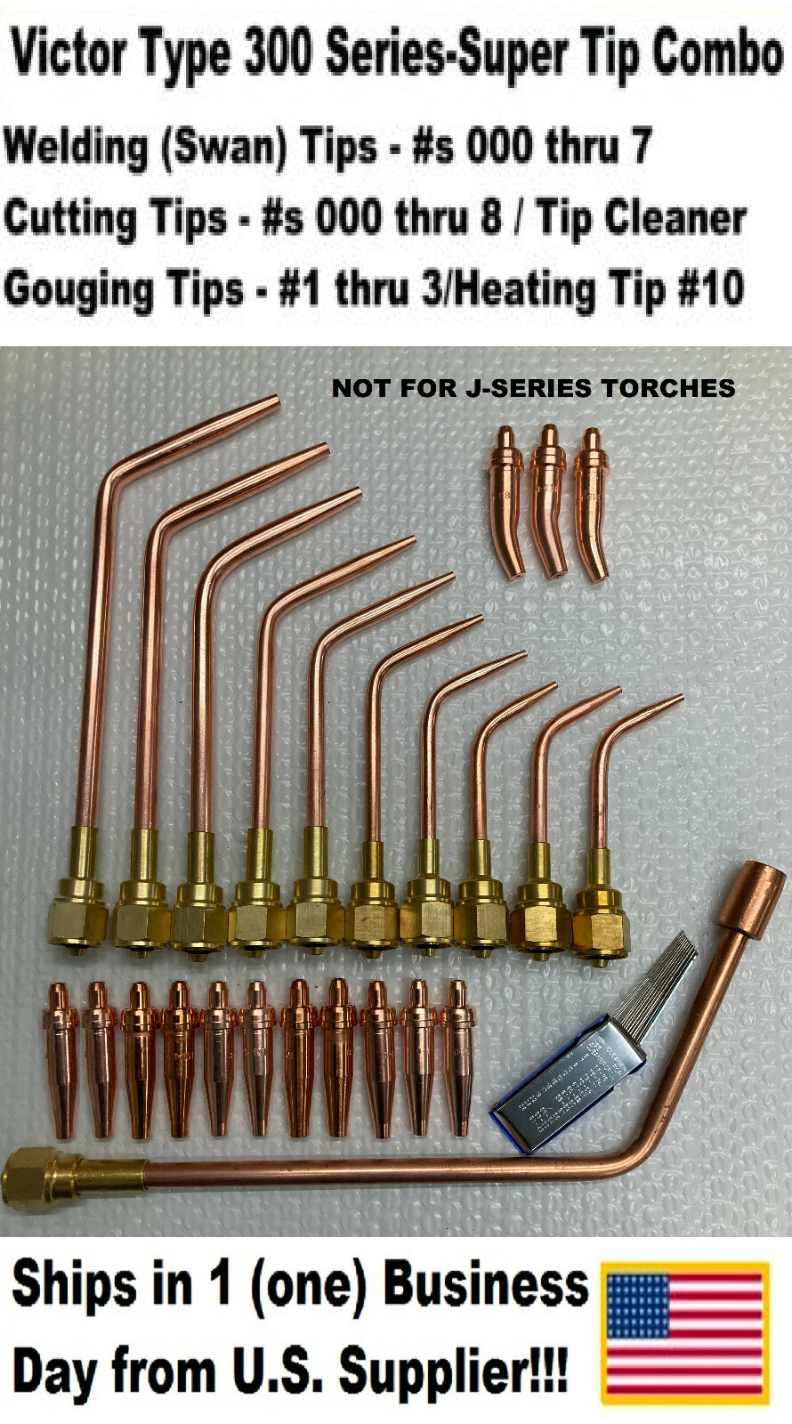 Victor Type HD(300 series) Super Torch Tip Set (Welding,Cutting,Gouging)-26pc-10