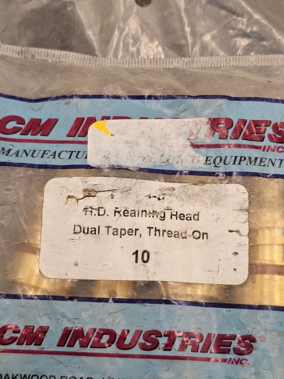 (QTY 10) CM Industries R404-53: H.D Reaming Head Dual Taper Thread-On