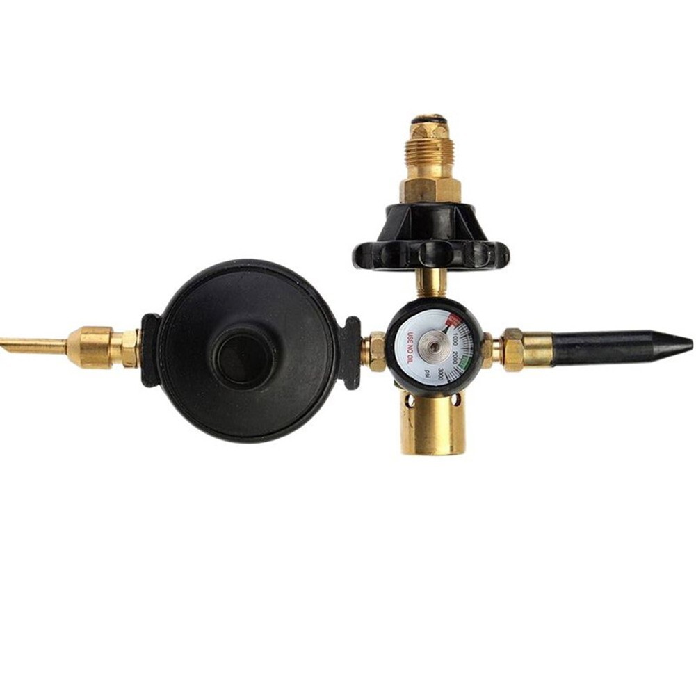 Black + Gold Brass Fittings Helium Filler Valve Pressure Reducing Valve Balloon