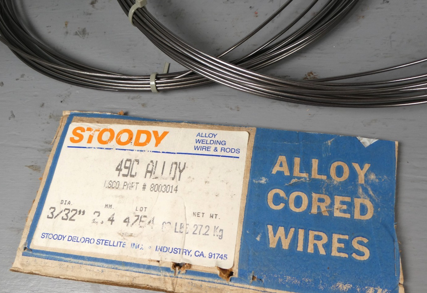 STOODY 49C 3/32″ Electrode Hardfacing Welding Rod / Wire – 1lb; 16 Available