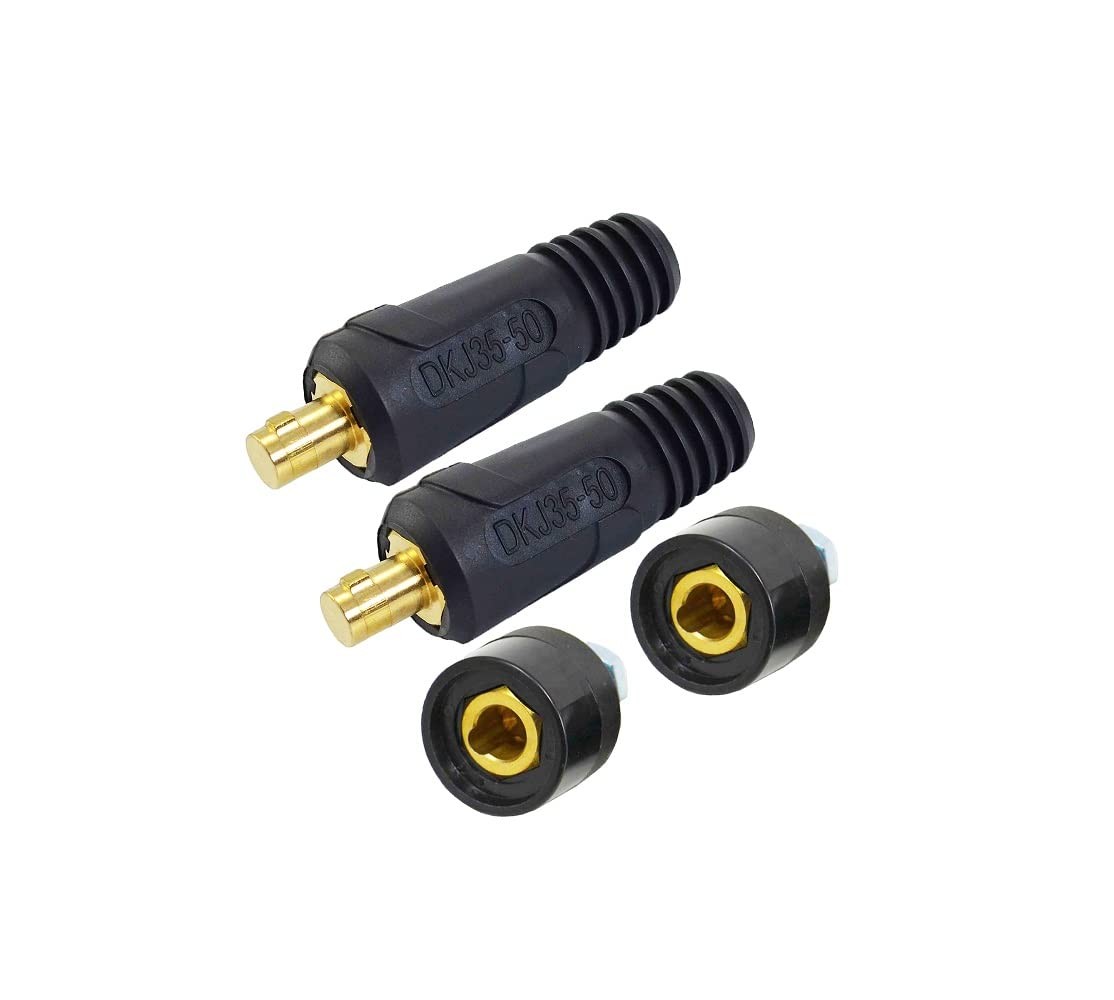 RIVERWELD TIG Welding Cable Panel Connector Plug & Socket Set DKJ35-50 & DKZ3…
