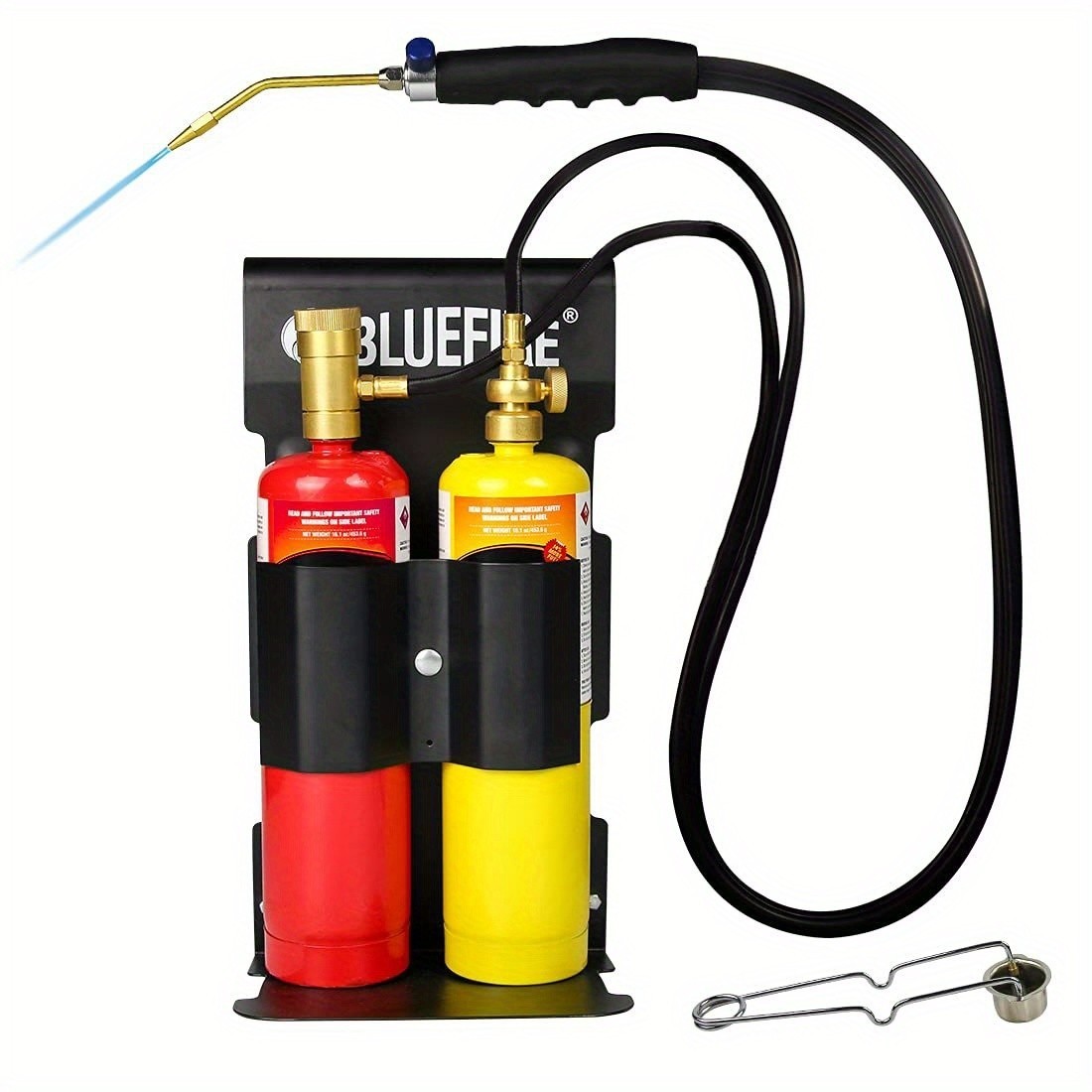BLUEFIRE Oxypropane Welding Gas Cutting Torch Kit With Flint Lighter And Holder
