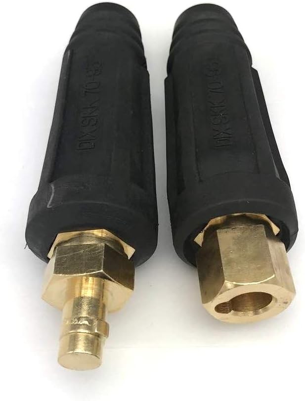 Welding Lead Cable Joint Quick Connector Pair DINSE-Style 200Amp-300Amp (#4-#1)