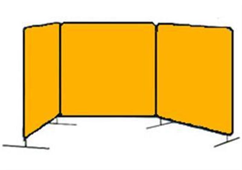 Tillman 6013464 6×4 ft Yellow Vinyl Welding Curtain with Frame