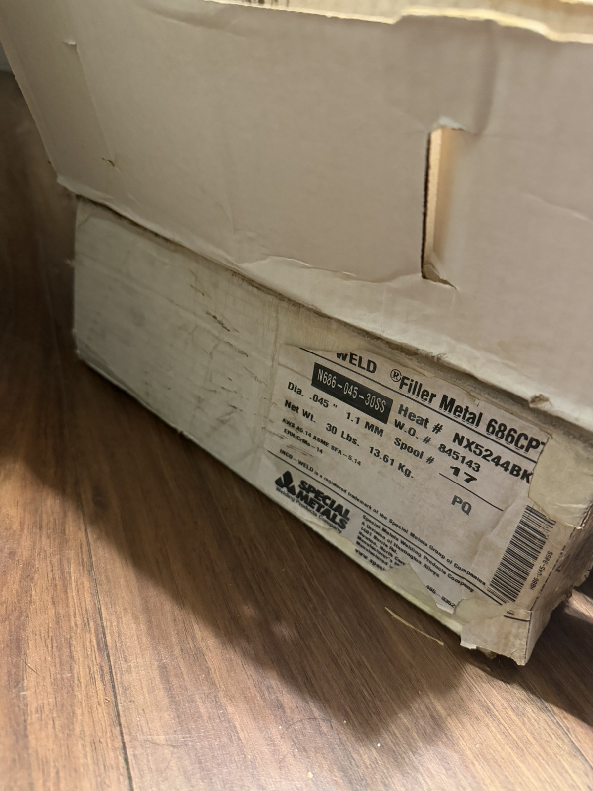 MiG Welding Spool 30lb. Inco Weld 686CPT .045