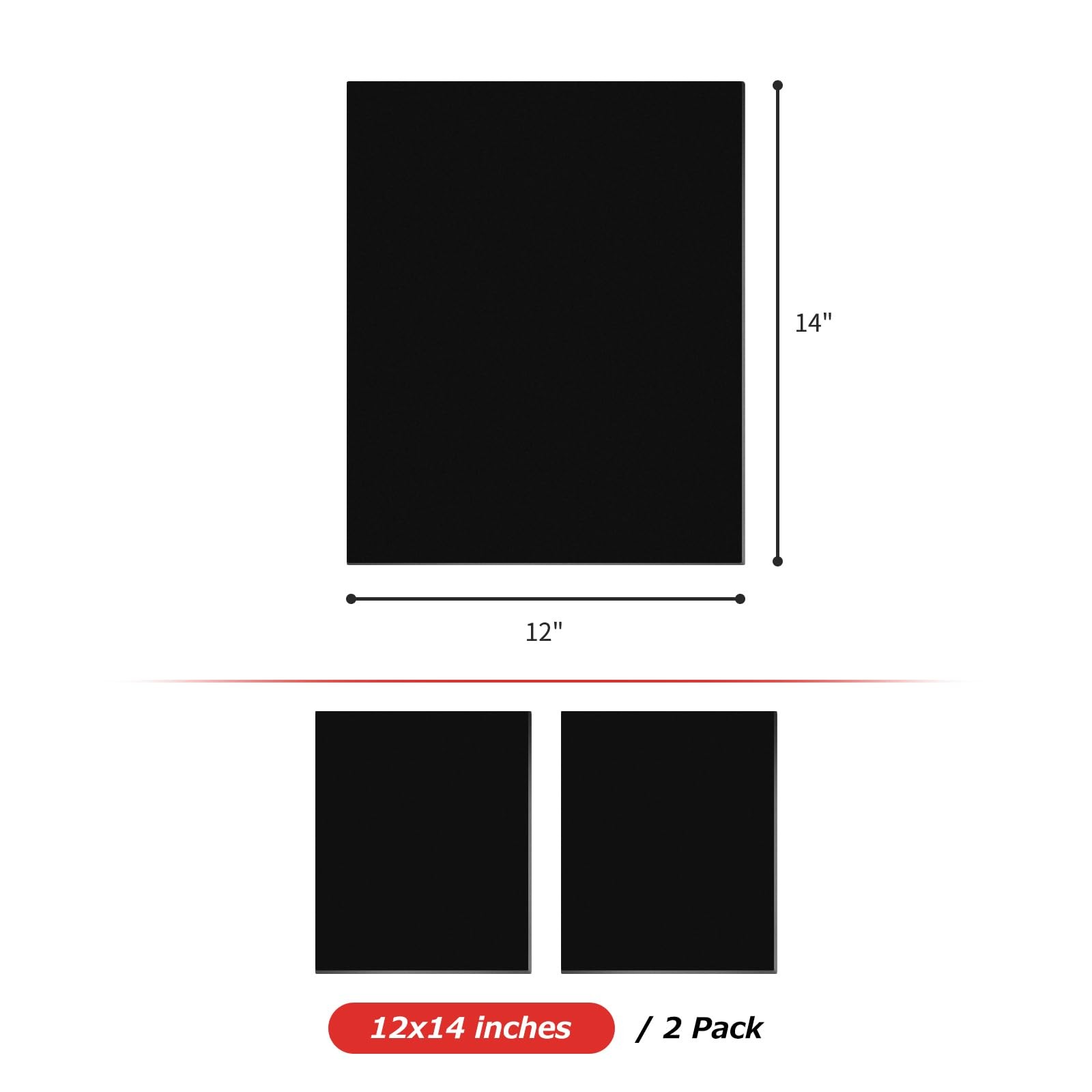 Matace Welding Blanket Fireproof Carbon Felt 12×14″ 2 Pack, 1/5 Inch (5mm)