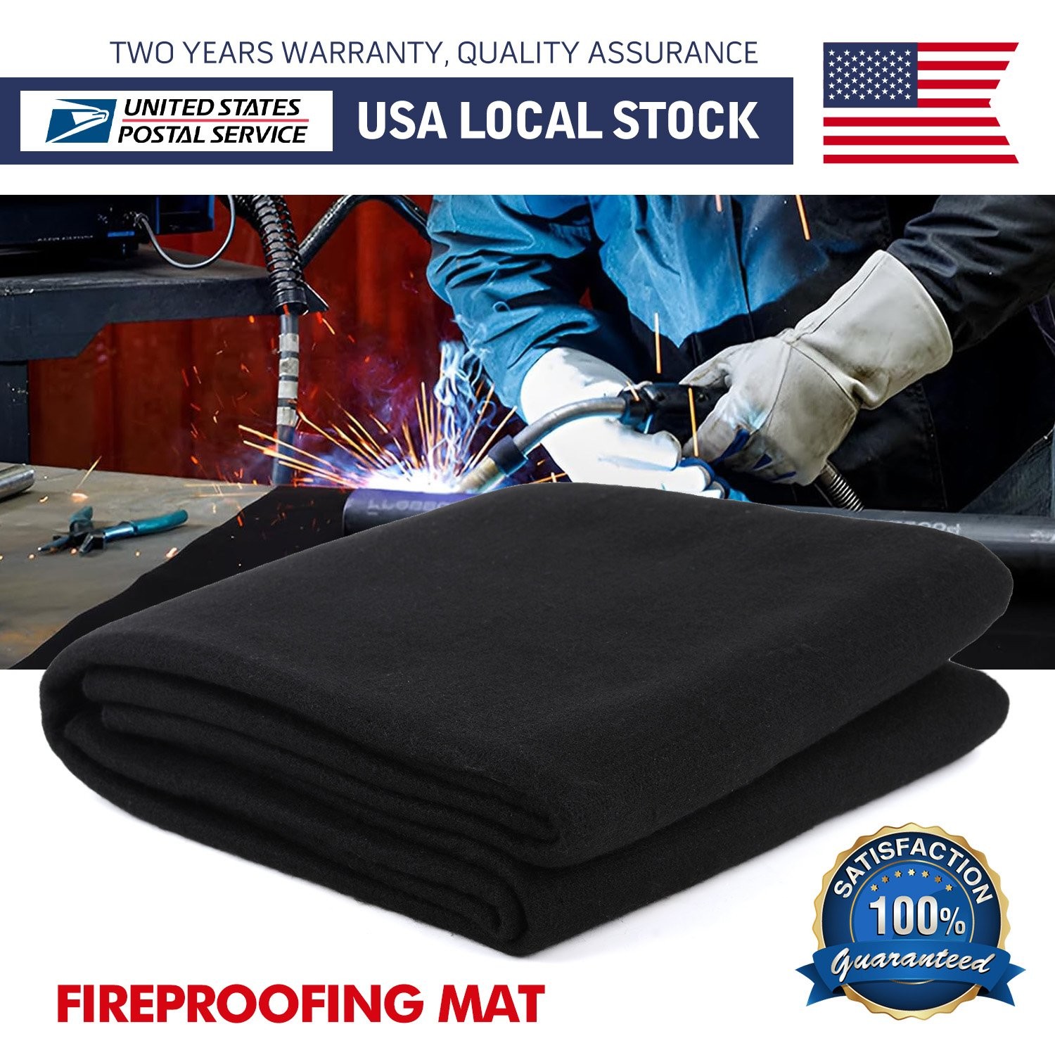 Welding Fire Blanket Flame Resistant Protective Sheet Fireproof Carpet