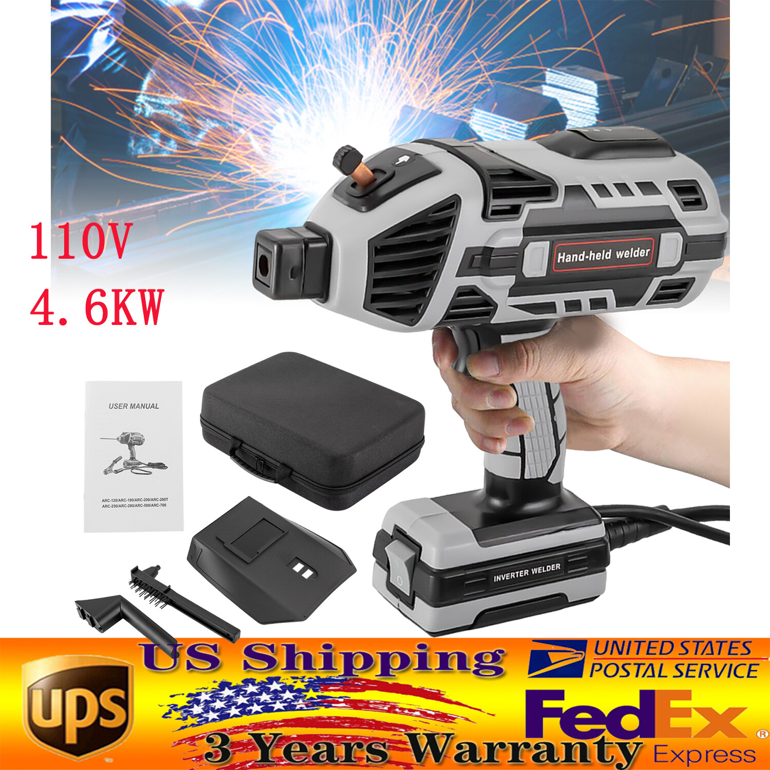 NEW Handheld Welding Machine Arc Welder Gun Electric Welder Machine Kit