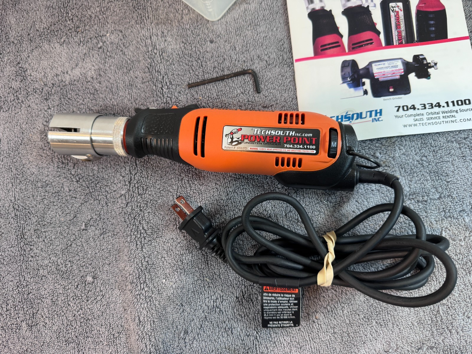 TechSouth Power Point Adjustable Head Tungsten Grinder TS-PPEADJ