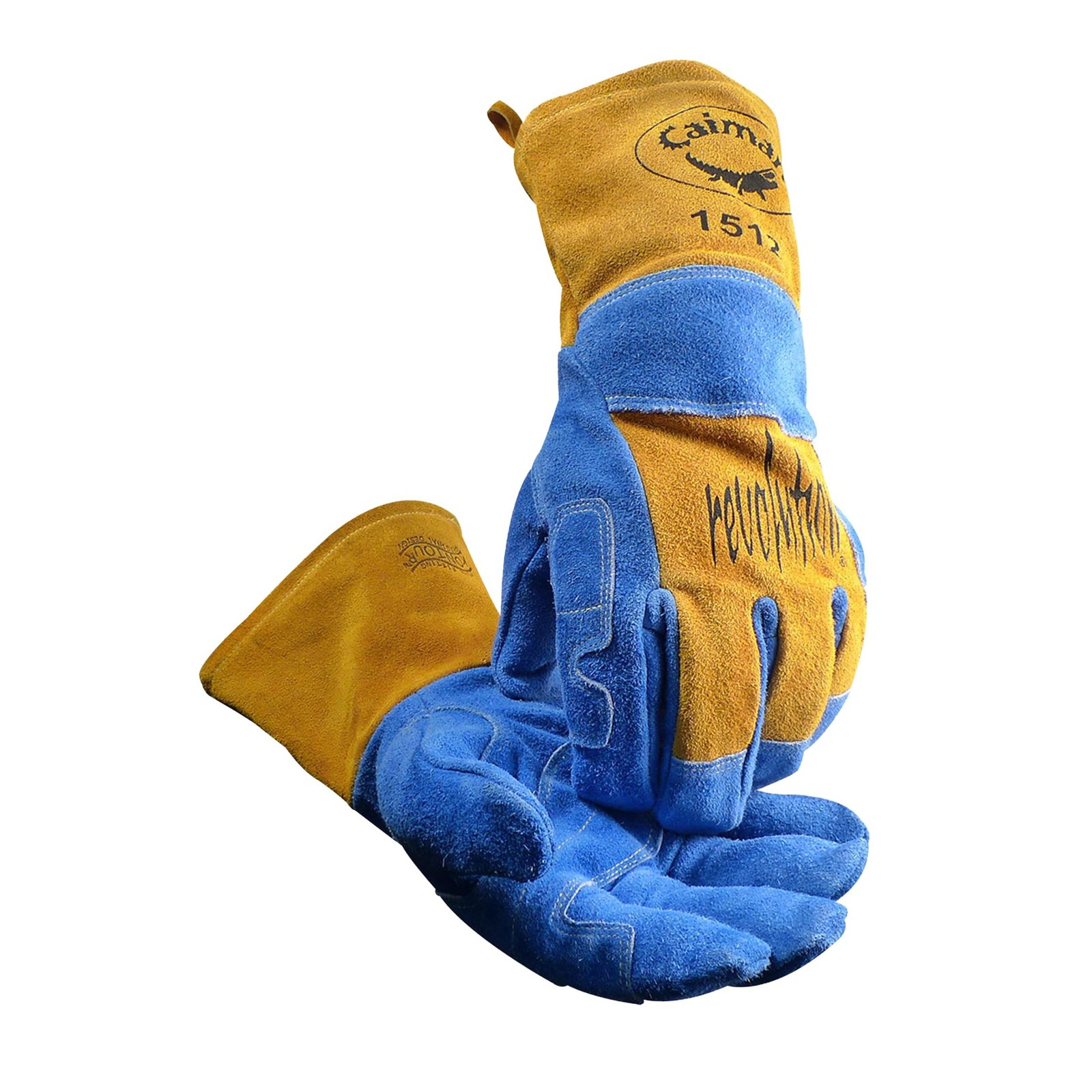 Caiman Premium Split Cowhide MIG/Stick Welding Gloves, Wool Lining,… Fast Ship
