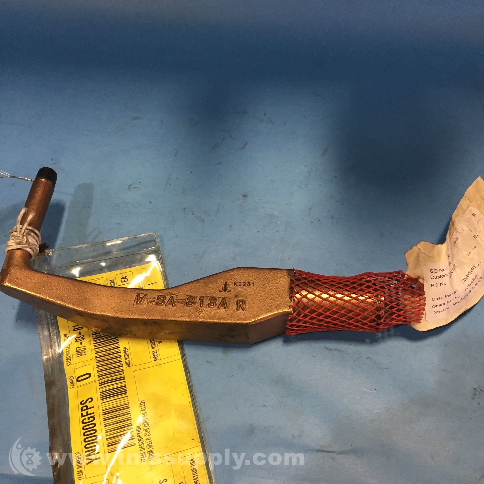 Obara W-SA-313A R Copper Alloy Weld Gun Arm FNIP