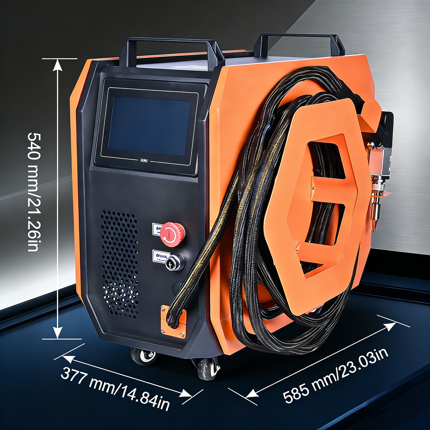 4 IN 1 1500W Fiber Laser Welding Cleaning Machine Air Cooled Laser Welder Cutter
