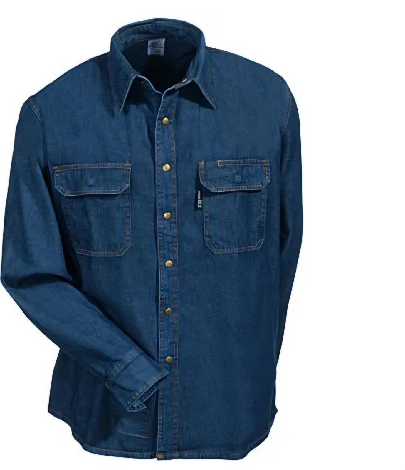 Revco Black Stallion Denim Fire Resistant Welding Shirt Size 4XL Blue Workwear