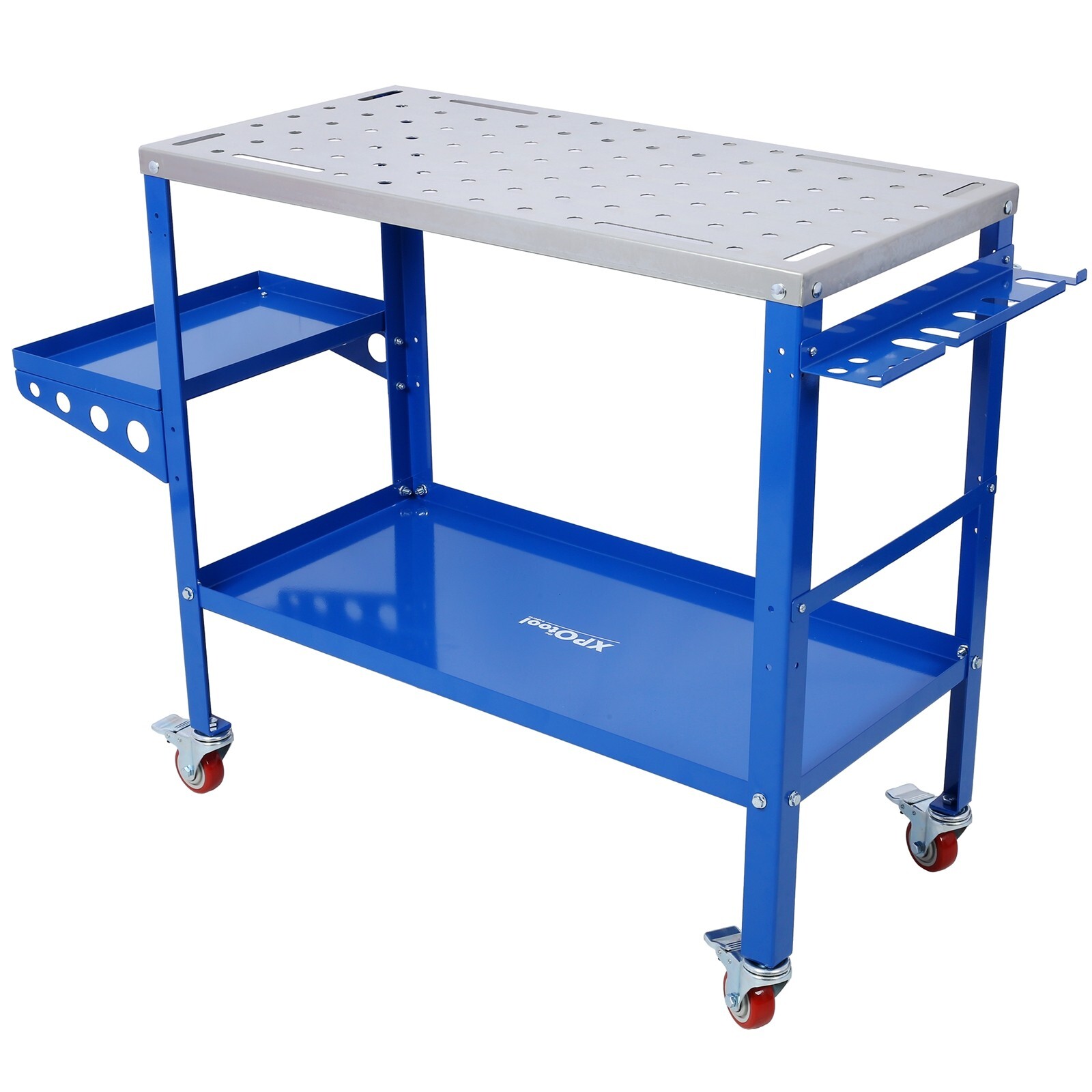 36×18″ 1200lbs Load Welding Sawing Table Steel Garage Workbench w/ Storage Tray
