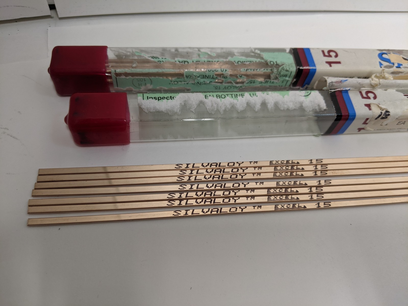 Silvaloy Excel 15 BCuP-5 15% Silver Brazing Rods 20 In 7 Sticks