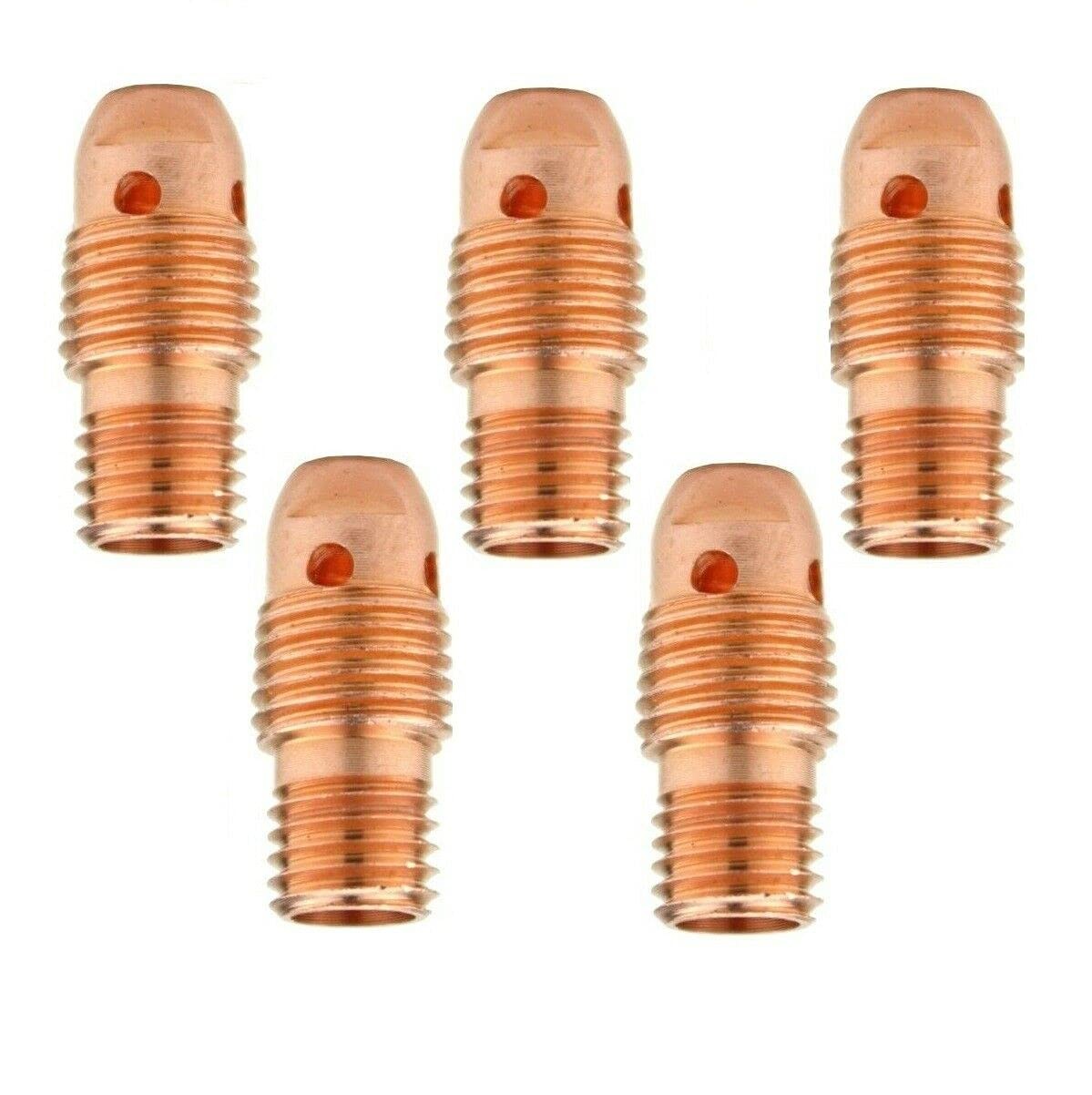 5 PCS 13N28 TIG Welding Collet Body 3/32 Inch Fits 9/20/25 Series Torches