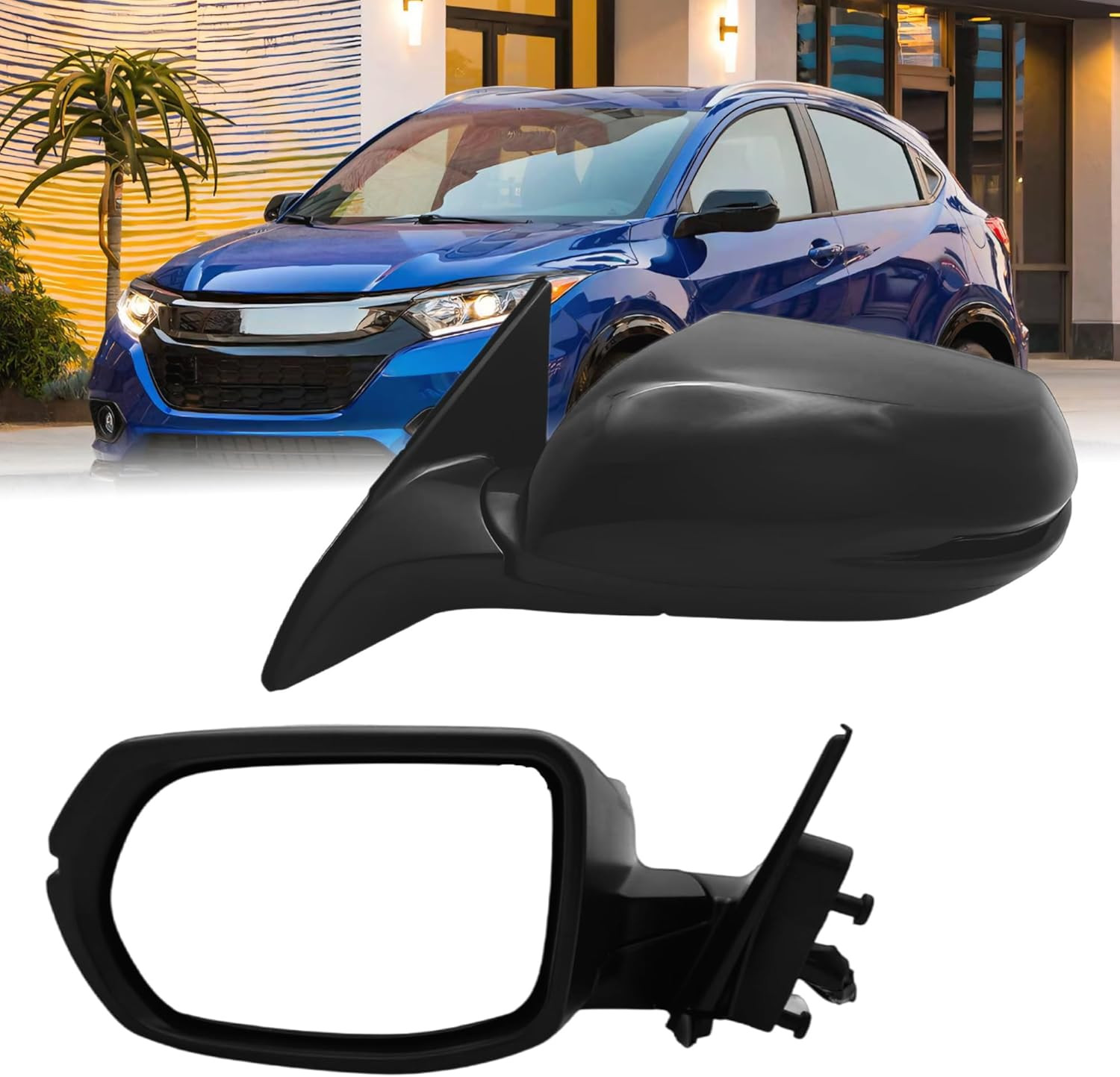 Left Driver Side Mirror Compatible with 2016 2017 2018 2019 2020 2021 2022 Honda