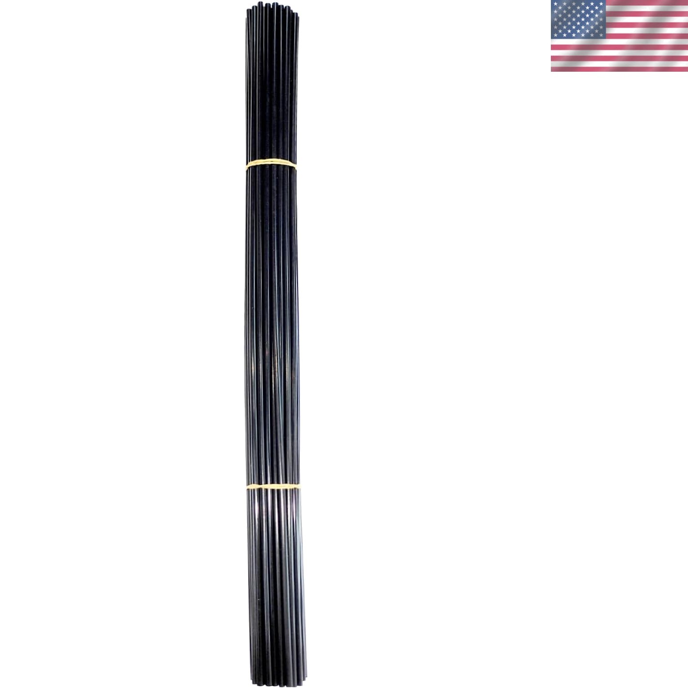 HDPE Welding Rods, 1/8″ Diameter, 12″ Length, 50pcs Black Bundle