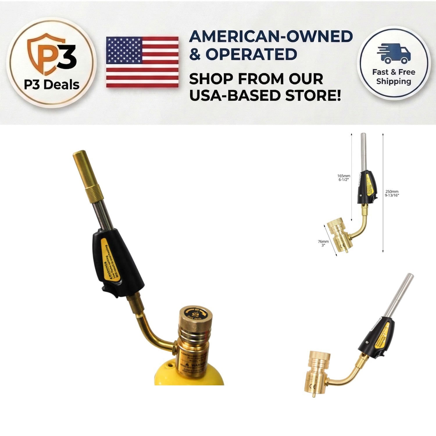Efficient Brass Torch Tips with 360° Swivel – Ideal for DIY and Professional Use