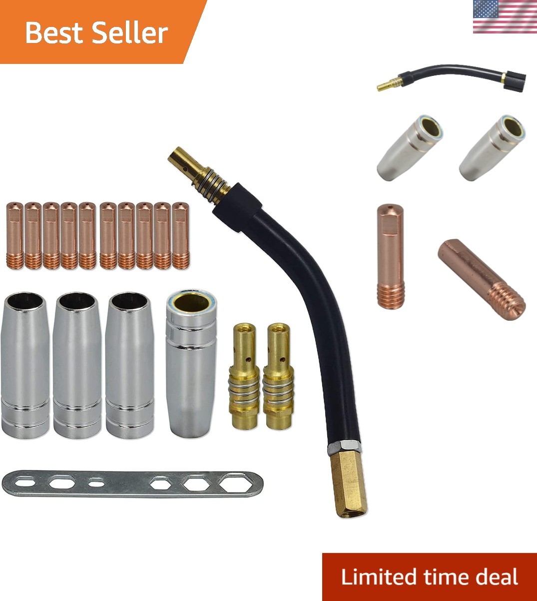 High-Quality 18pcs .035″ 0.9mm Contact Tips & Accessories for Welding Success