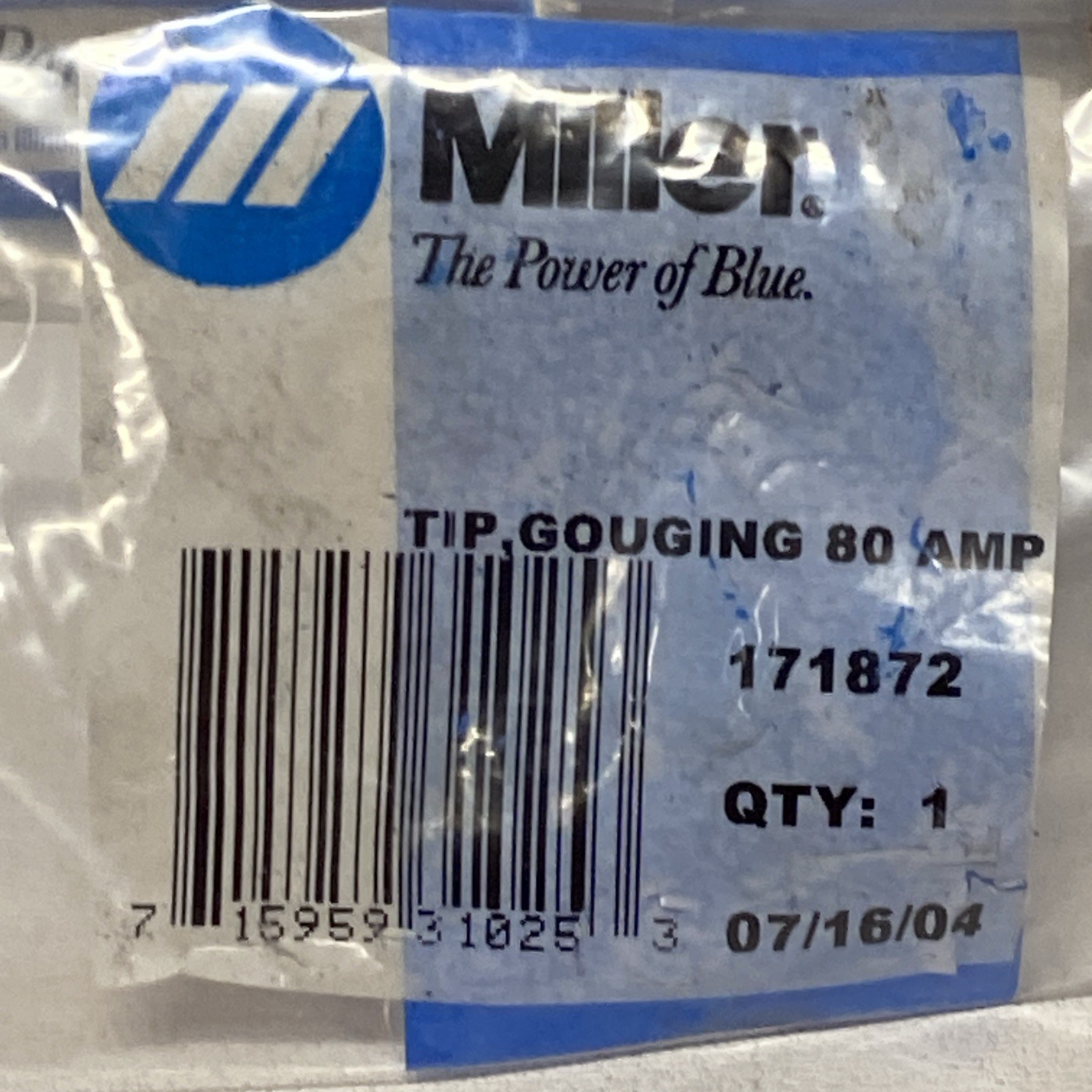 Miller 171872 Tip 80 AMP /SEVEN PCS NEW GOUGING TIP (s) Z8a