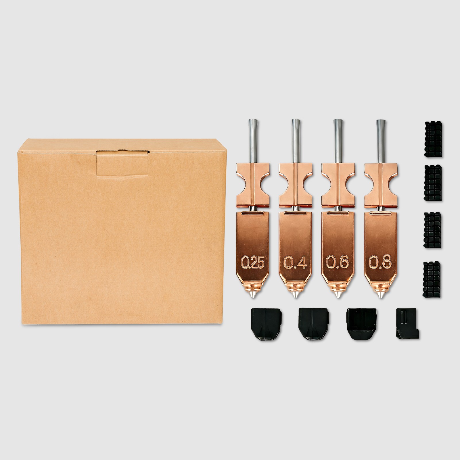 Nozzle Upgraded Kit High Precision Nozzle Smooth Nozzle Flow Nozzle 0.25mm-0.8mm