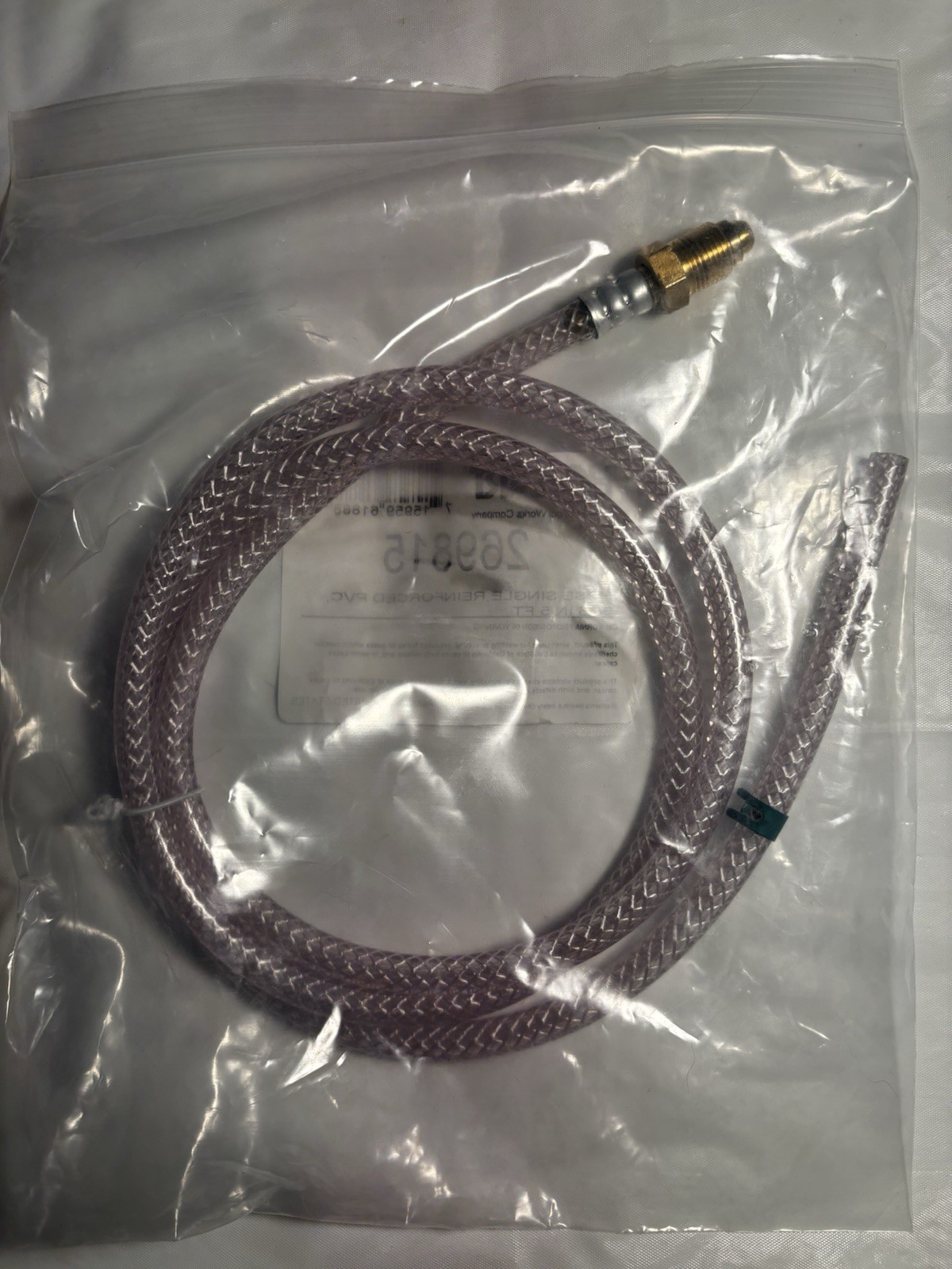 Hobart 269815 Hose, Gas Reinforced PVC with Ft.g 5’