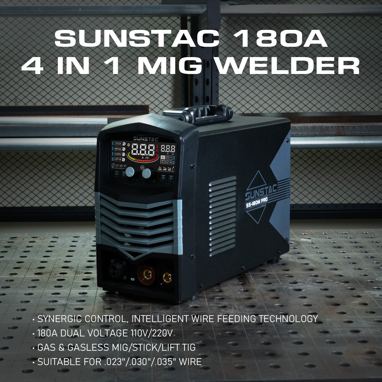 SS-180M 4-in-1 Welder – 110V/220V Dual Voltage Multi-Functional Welding Machine