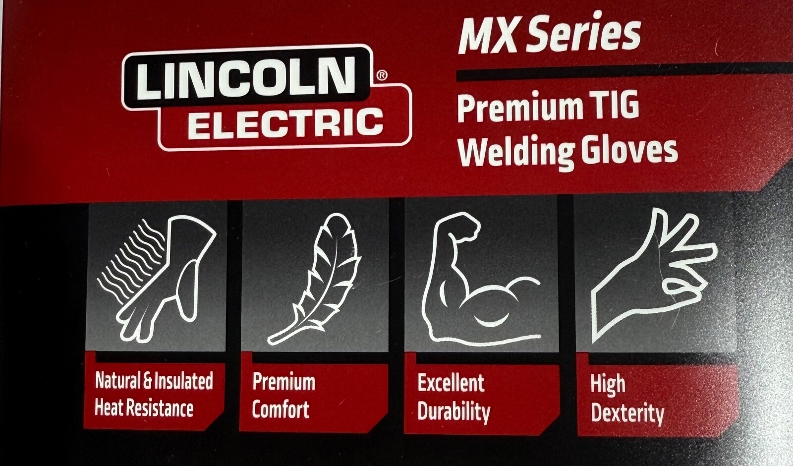 Lincoln Electric K5132- Series. MX Series Premium TIG Welding Gloves.