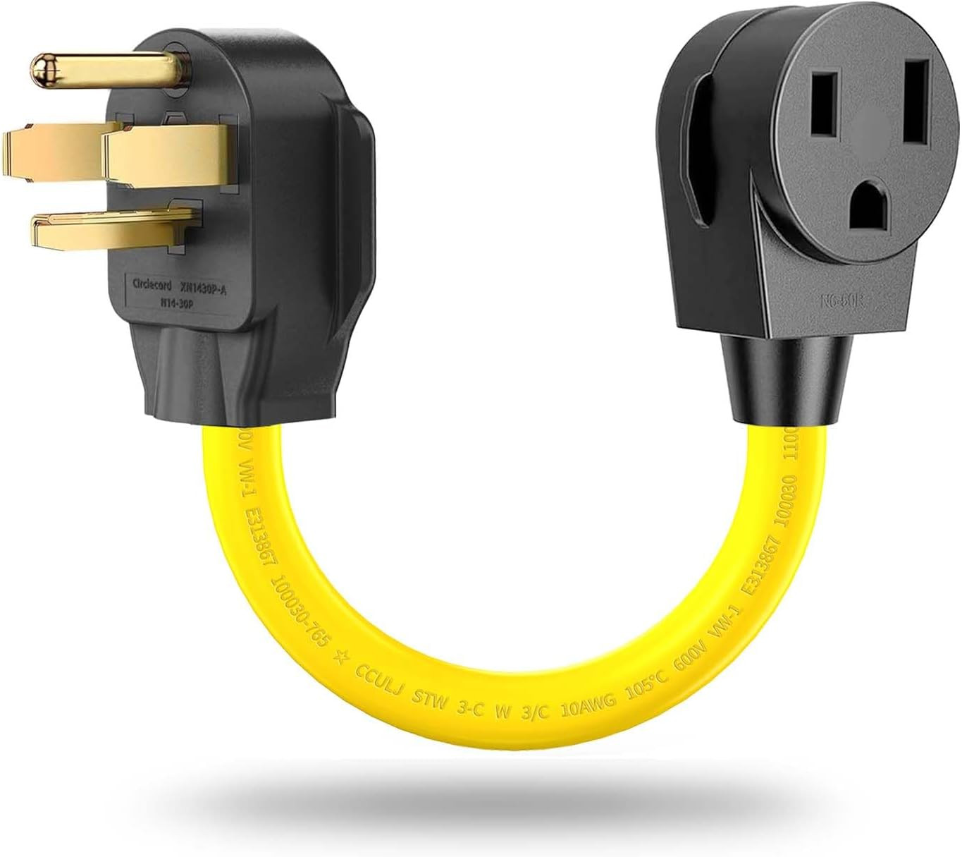 4 Prong to 3 Prong Welder Plug Adapter 220V, NEMA 14-30P to 6-50R Dryer to Weldi