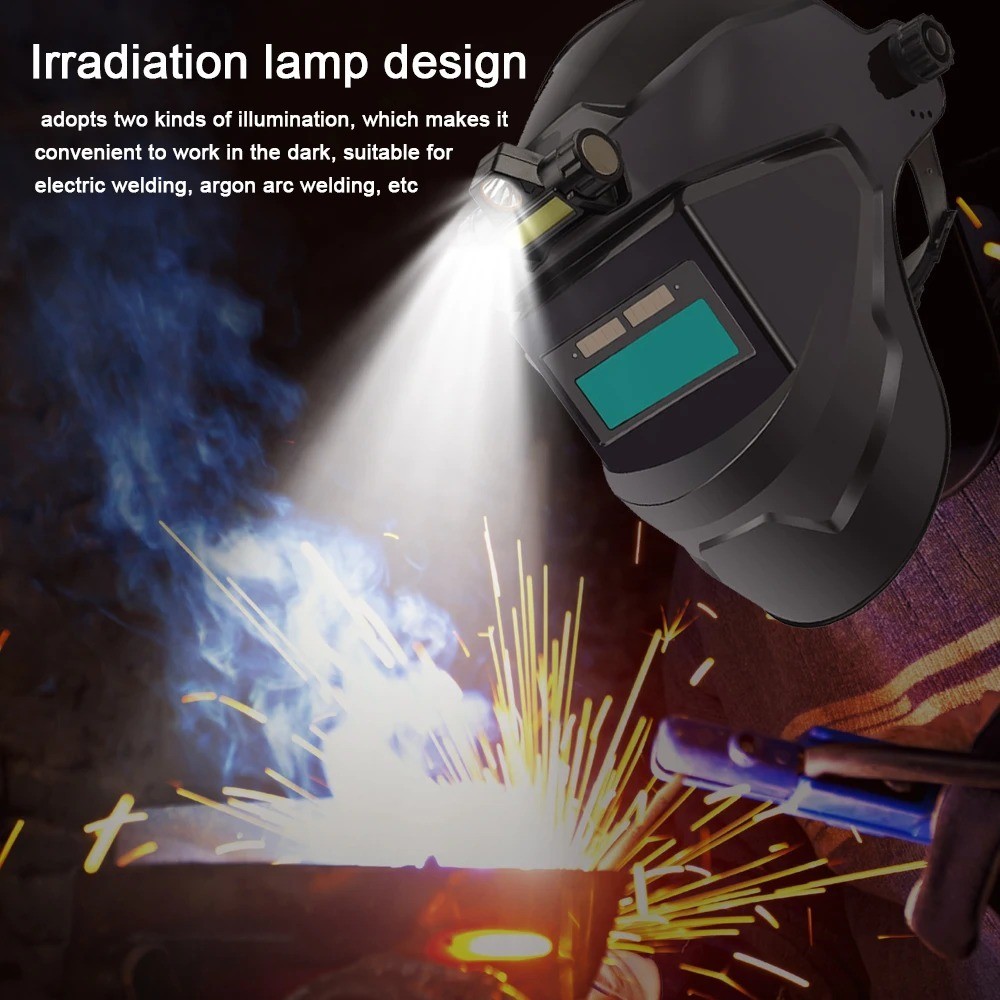 Solar Auto Darkening Welding Helmet True Color Large View Mask Hood MIG TIG ARC