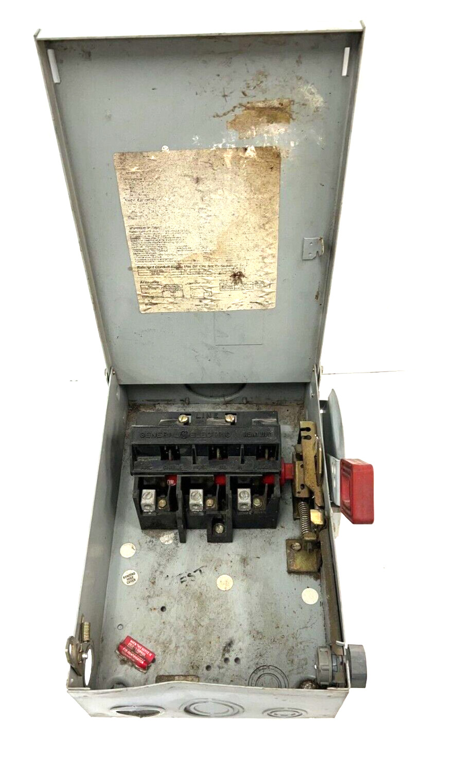 GENERAL ELECTRIC 266212-D SAFETY SWITCH HEAVY DUTY 30 HP 30AMPS