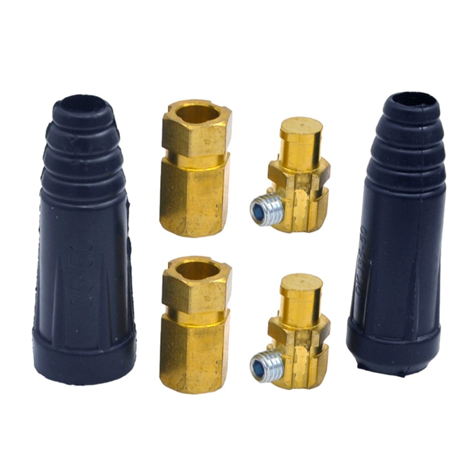 Reliable Welding Cable Quick Connector Pair for AWG Wires #4 #1 35 50 sq mm